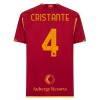 Camisolas AS Roma Cristante 4 1º Equipamento Principal 2023-24 Manga Curta